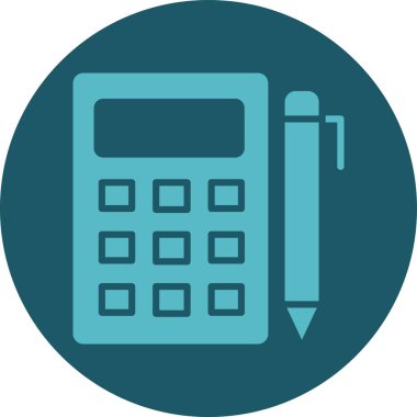 hesap makinesi simgesi vektör illüstrasyonu