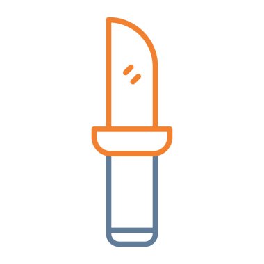 Mavi izole edilmiş bölge için test tübü ikon vektör çizgisi. Cep telefonu için logo kavramına sahip web ve mobil uygulama işareti ve kontur sembolü