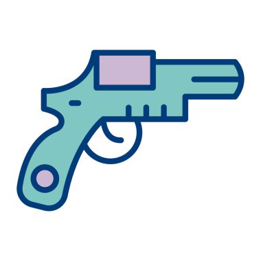 Silah. Web simgesi basit illüstrasyon