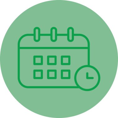 Kişisel ve ticari kullanım için takvim vektör simgesi simgesi vektör çizimi..