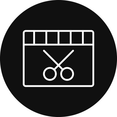 Takvim simgesinin vektör illüstrasyonu