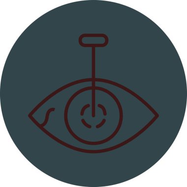 Modern göz simgesinin vektör illüstrasyonu