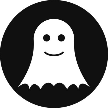 hayalet simgesi vektör illüstrasyonu