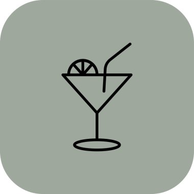 içki ikonu vektör illüstrasyonu