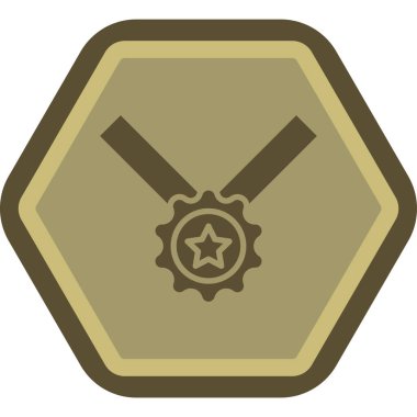 Bir yıldız simgesinin vektör illüstrasyonu