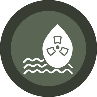 Su bırakma simgesinin vektör illüstrasyonu