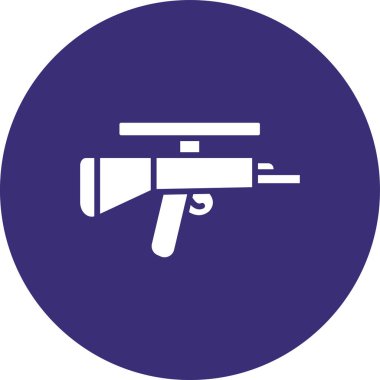 Silah. Web simgesi basit illüstrasyon