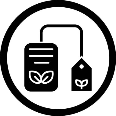 Bir yaprak simgesinin vektör illüstrasyonu