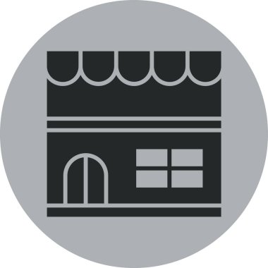 dükkan simgesi vektör illüstrasyonu