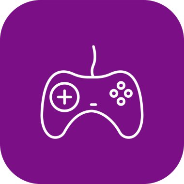 Oyun çubuğu simgesi soyut arkaplanda izole edildi