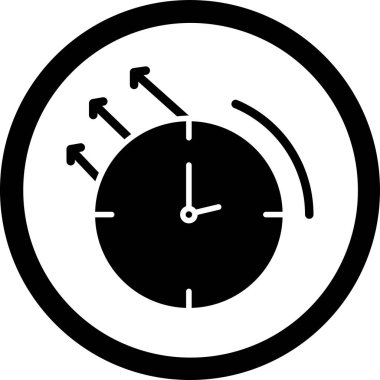 Saat. Web simgesi basit illüstrasyon