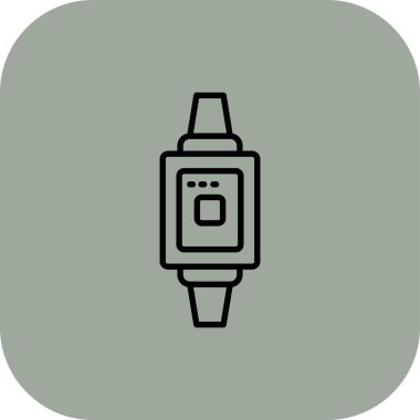 Akıllı izle web simgesi, vektör çizim