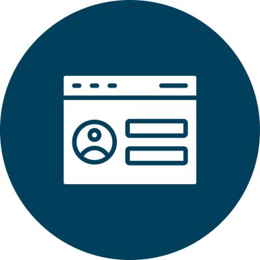 tarayıcı simgesi vektör illüstrasyonu