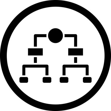 Ağ vektör satırı simgesi