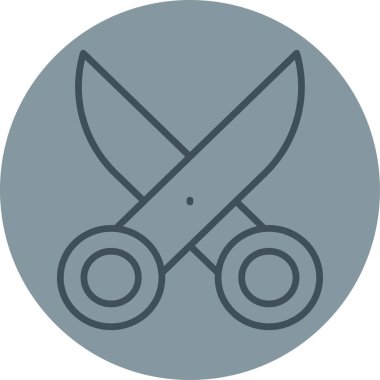 makas simgesi vektör illüstrasyonu