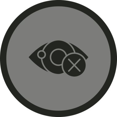 Körlük Ağı simgesi, vektör illüstrasyonu