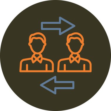 İnsan simgesinin vektör illüstrasyonu