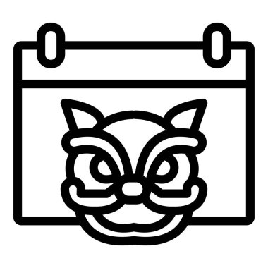 Hayvan ikonu vektörü. izole edilmiş sınır sembolü çizimi