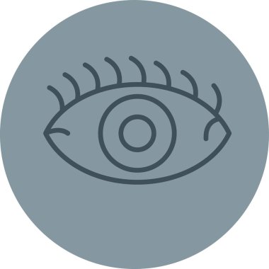 Göz. Web simgesi basit illüstrasyon