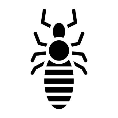 böcek kabartması düz simge