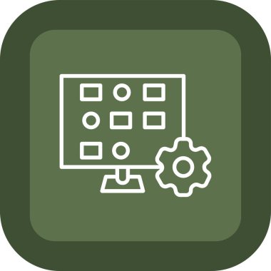 Modern simgenin vektör illüstrasyonu