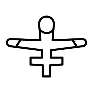 İnsan vücut simgesi vektörü. İnsan vücudu sembolü. izole edilmiş sınır sembolü çizimi