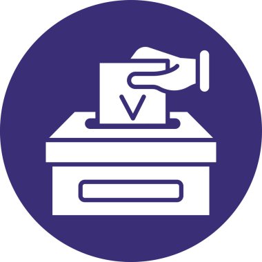 Oy sandığı. Basit illüstrasyon