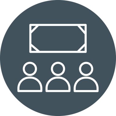 izleyici simgesi vektör illüstrasyonu