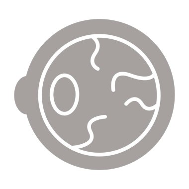 Dünya simgesine sahip gezegen, satır biçimi tasarımı