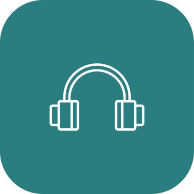 Web ve mobil için kulaklık vektör simgesi