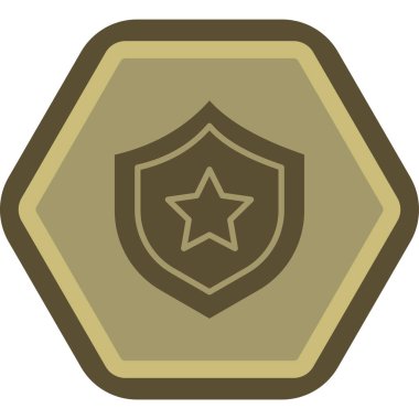 Rozet. Web simgesi basit illüstrasyon