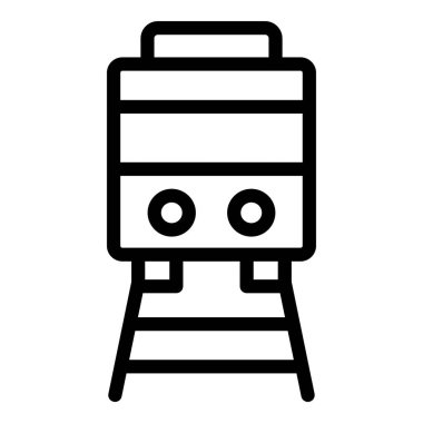 tren simgesi vektör illüstrasyonu