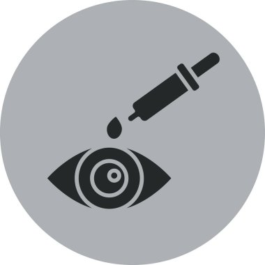 Göz simgesi vektör illüstrasyonu