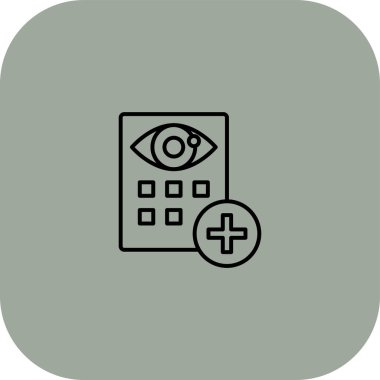 Göz simgesinin vektör illüstrasyonu