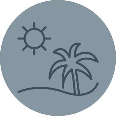 Bir avuç içi simgesinin vektör illüstrasyonu