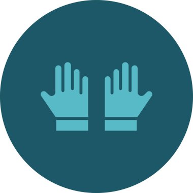 Eldiven. Web simgesi basit illüstrasyon