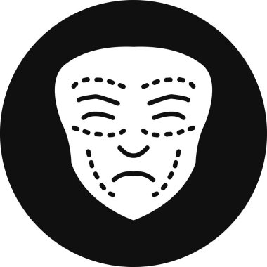 Bir kadın simgesinin vektör illüstrasyonu