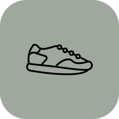 vektör spor ayakkabısı simgesi, vektör illüstrasyonu