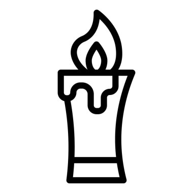 Mum ışık vektör simgesi