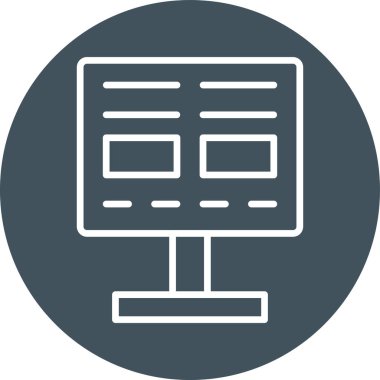 Seo simgesinin vektör illüstrasyonu