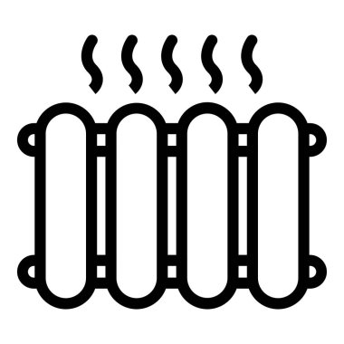 Klima ikonu ana hatları vektörü. Klima.