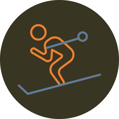 Kayak simge vektör çizim