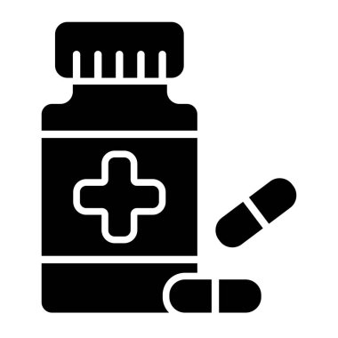 İlaç hapı simgesi, basit biçim