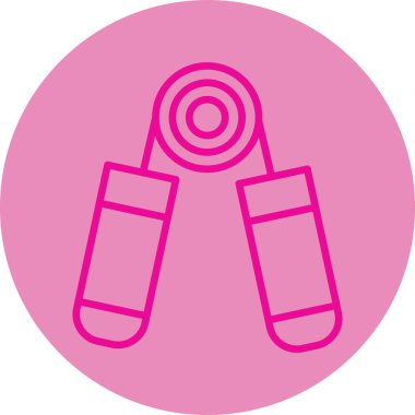 Pembe ve beyaz simgenin vektör illüstrasyonu