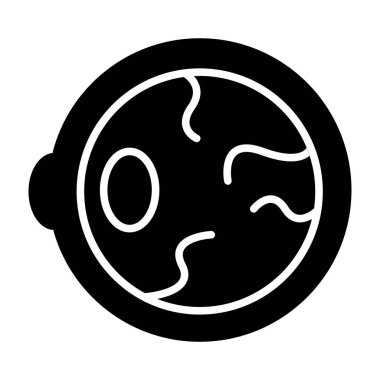 Göz topu web simgesi, vektör illüstrasyonu