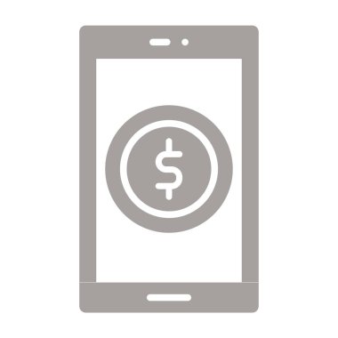 Para konsepti ikonu. Dolar simgesi. düz resimleme