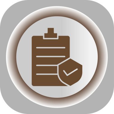 Güzel Kontrol Listesi Glyph Vektör Simgesi