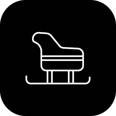 Projeniz için sandalye simgesi, vektör illüstrasyonu