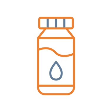 Yağ şişesi çizgisi simgesi