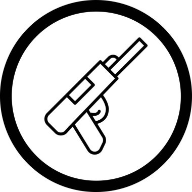 Bir silah simgesinin vektör illüstrasyonu